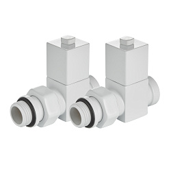 Комплект для радиаторов 1/2" прямой белый CUBE RTE 56.0005  Royal Thermo  