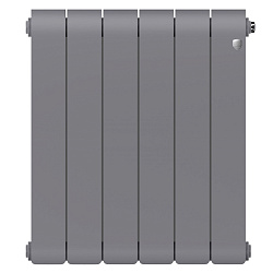 Радиатор биметаллический Infinity 500/6 секций VR80 серебро Silver Satin Royal Thermo Радиатор биметаллический Infinity 500/6 секций VR80 серебро Silver Satin Royal Thermo