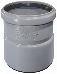 Муфта канализационная 110 насадная серая Ostendorf 