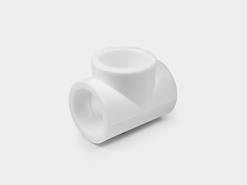 Тройник 50 ППР белый Контур