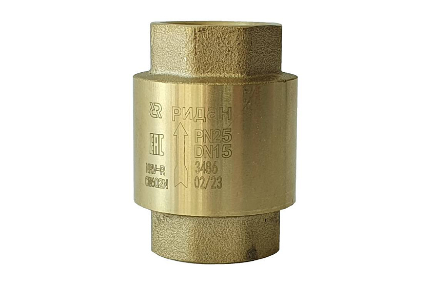 Клапан обратный 1" PN25 NRV-R Ридан  