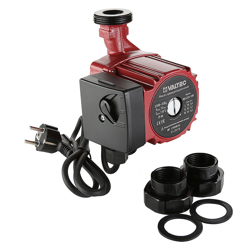 Насос циркуляционный VRS 25/4 -180 с гайками   