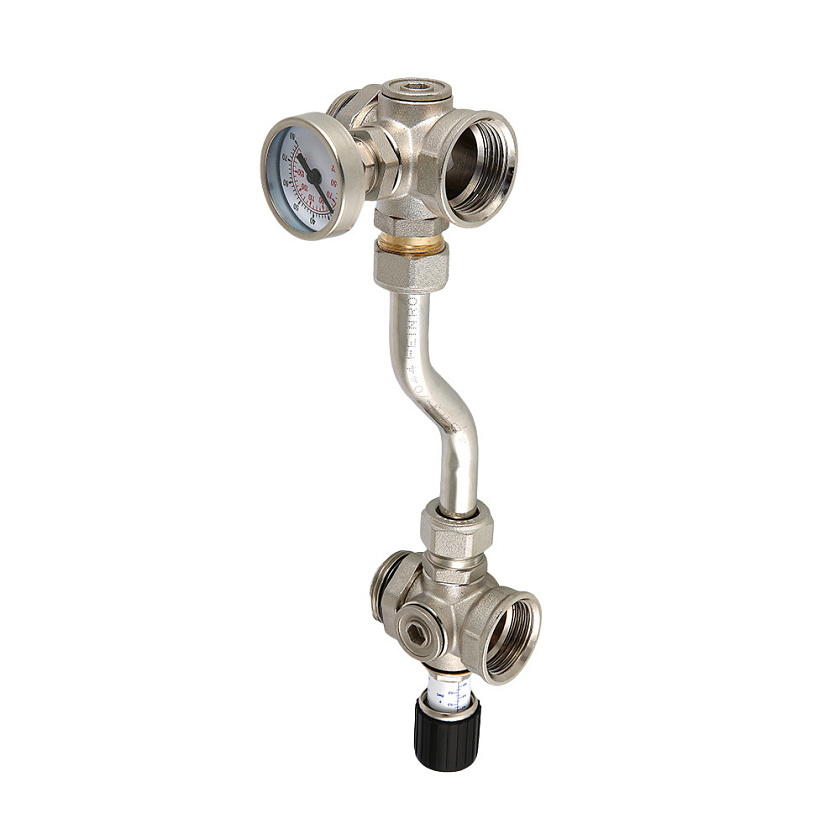 Байпас проходной 200 мм, с термометром