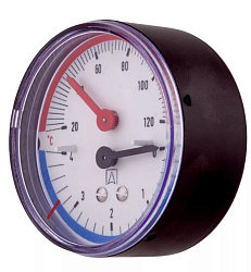 Термоманометр 1/2" 4 бар Ду80  120С зад.подключ ТМ80 Afriso
