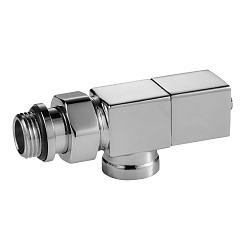 Комплект для радиаторов 1/2" осевой хром CUBE RTE 56.003 Royal Thermo (2шт) 				