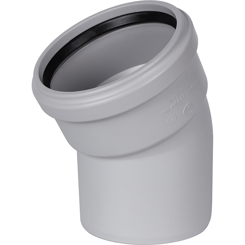 Отвод 110/30 для бесшумной канализации из ПП STOUT  