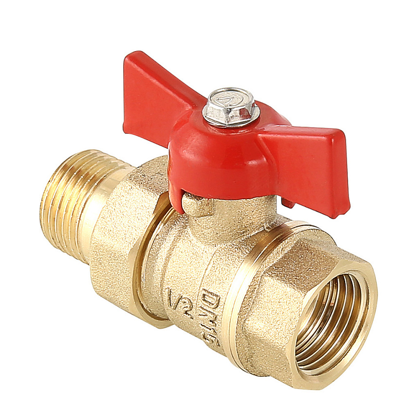 Кран шаровый 3/4'' нг, ручка бабочка,   Стандарт латун 