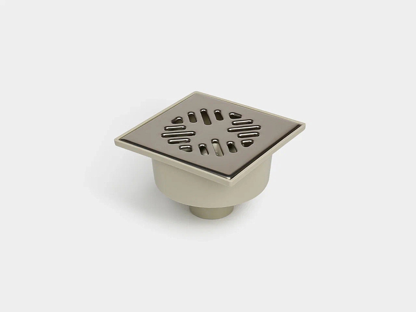 Трап 50 верт. с нерж. решеткой 150*150