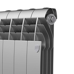 Радиатор биметаллический BiLiner 500/10 секций серебро ROYAL THERMO