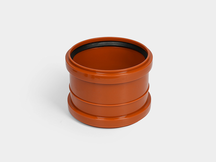 Муфта канализационная 160 ремонтная оранжевая Контур