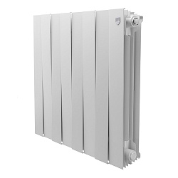 Радиатор биметаллический PIANOFORTE 500/8 секций белый ROYAL THERMO
