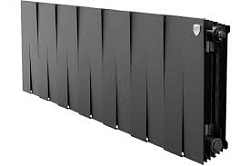 Радиатор биметаллический PIANOFORTE 300/14 секций черный ROYAL THERMO