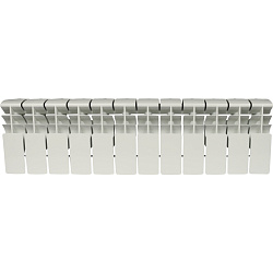 Радиатор алюминиевый Rommer Plus 200 12 секций RAL9016