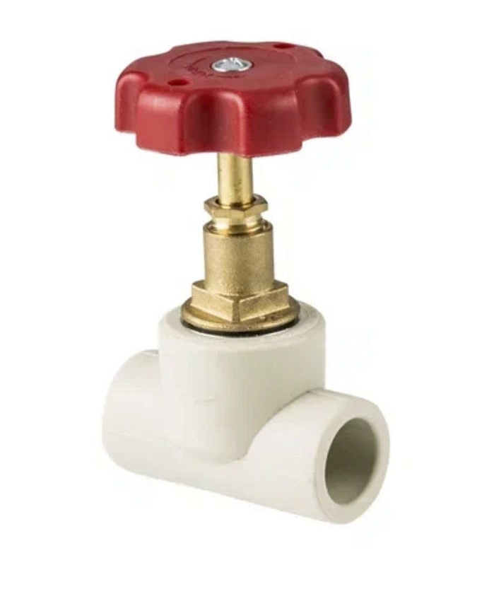 Вентиль 20 ППР проходной серый РТП   