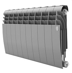 Радиатор биметаллический BiLiner 350/10 секций серебро ROYAL THERMO