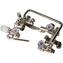 Насосно-смесительный узел с т/с головкой, 1"ВР × 1"НР , без насоса ROMMER 