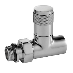 Комплект для радиаторов 1/2" прямой хром PIANO RTE 50.024  Royal Thermo 