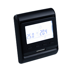 Хронотермостат электронный комнатный с датчиком температуры пола ( черный)   