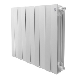 Радиатор биметаллический PIANOFORTE 500/10 секций белый ROYAL THERMO