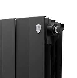 Радиатор биметаллический PIANOFORTE 500/10 секций черный ROYAL THERMO