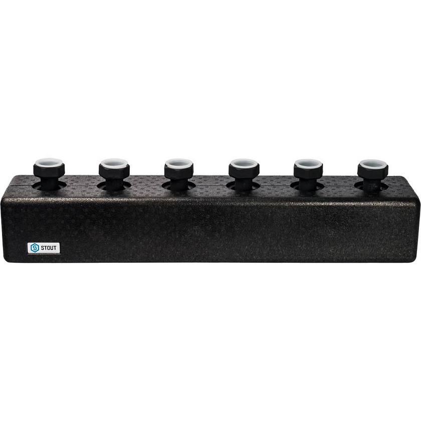 Коллектор 3 вых стальной DN 25 STOUT