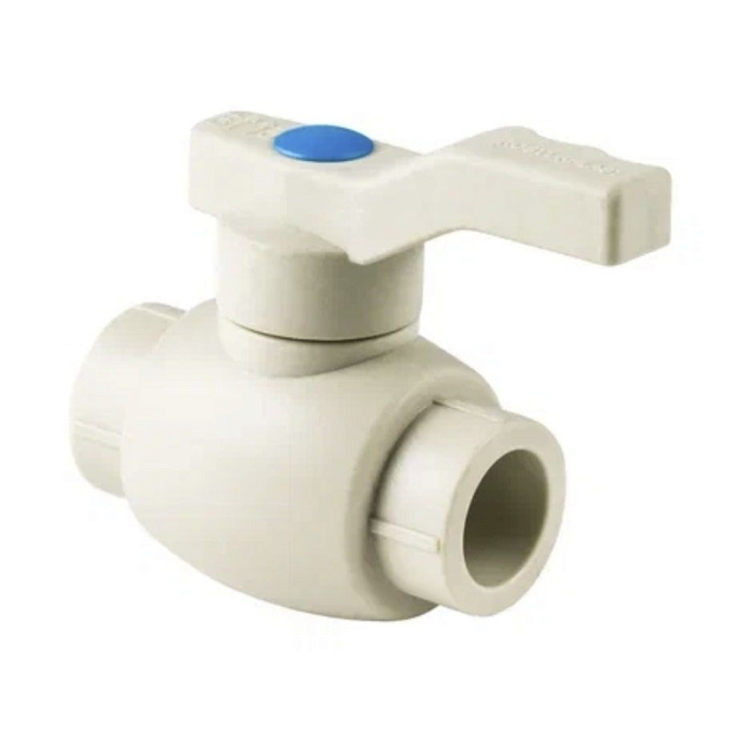 Кран шар 63 (проходной) серый РТП   