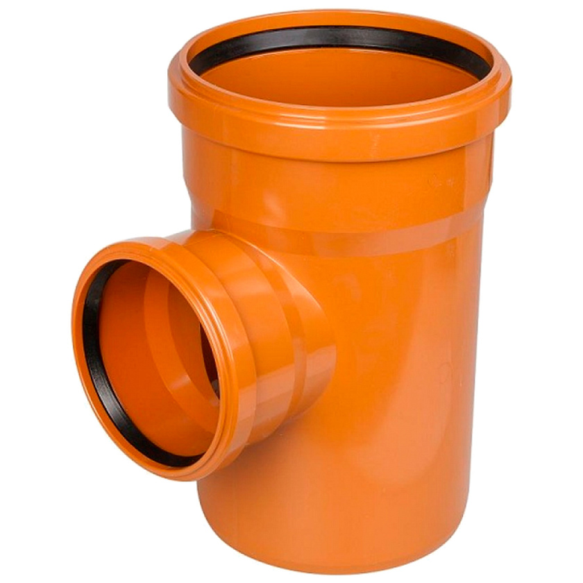 Тройник канализационный 200/160/90 оранжевый РТП 