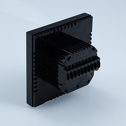 Хронотермостат электронный комнатный, двухконтурный, черный    Хронотермостат электронный комнатный, двухконтурный, черный