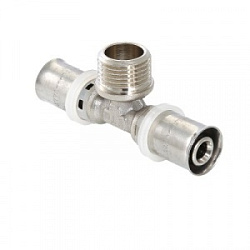 Пресс-тройник 16х1/2" НР  