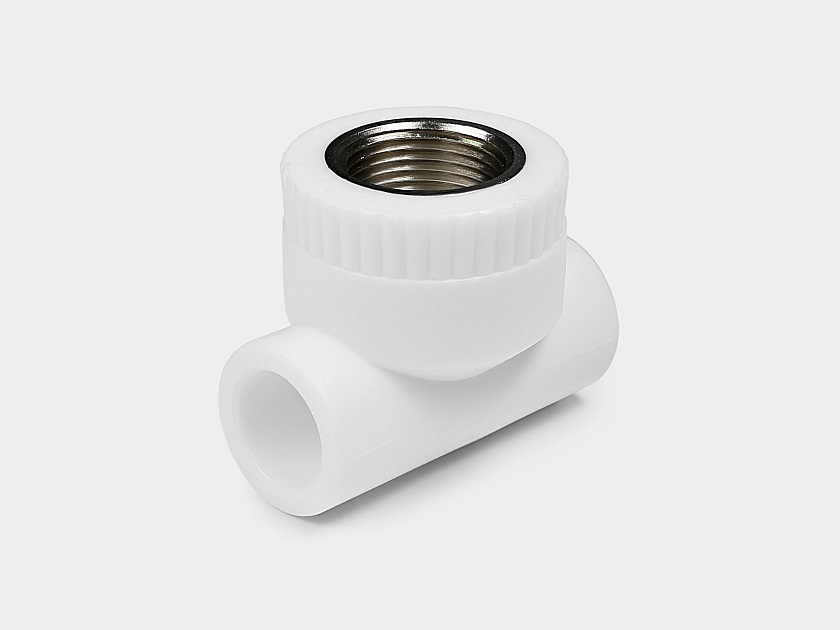 Тройник 20х1/2" ВР ППР белый Контур