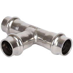 Тройник 15° ВПр из нержавеющей стали прессовой Rommer 