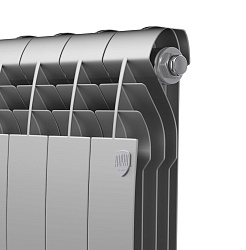 Радиатор биметаллический BiLiner 500/4 секции серебро ROYAL THERMO