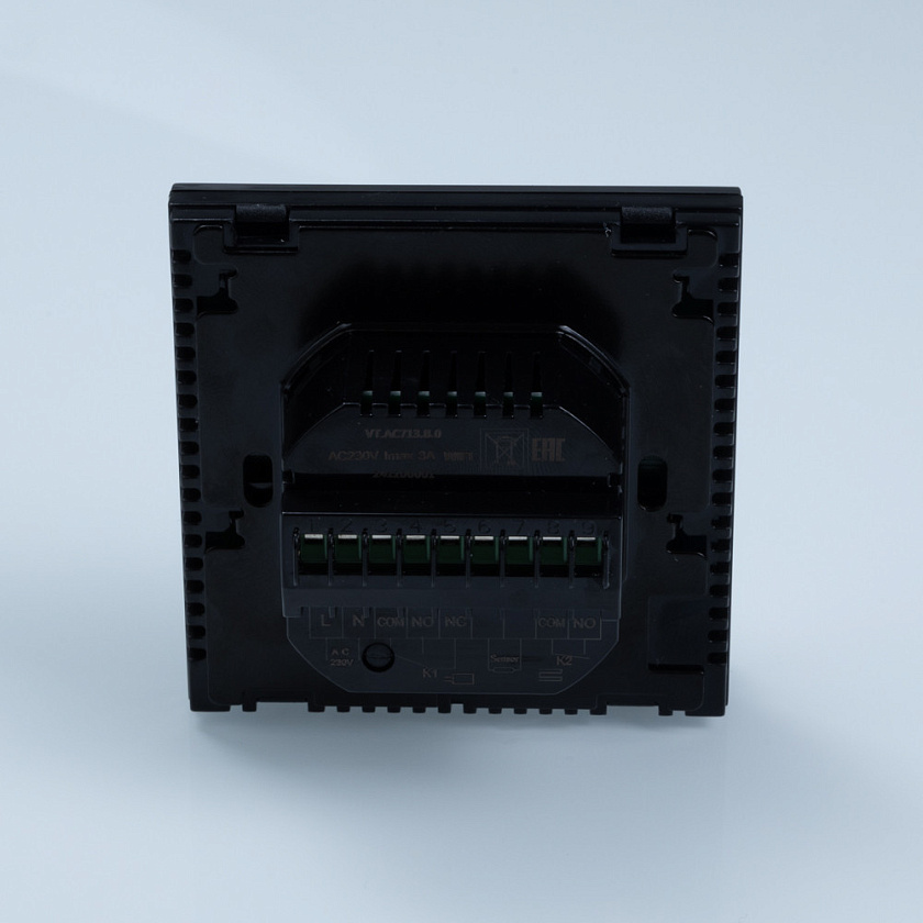 Комнатный двухконтурный WIFI-хронотермостат (черный)   