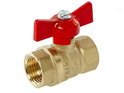 Кран шаровый 1/2'' в/в ручка бабочка Стандарт 230 Галлоп