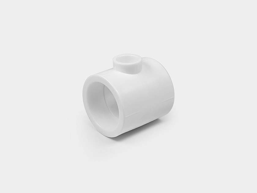 Тройник 75/32/75 ППР белый Контур