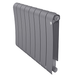 Радиатор биметаллический Infinity 500/8 секций VR80 серебро Silver Satin Royal Thermo