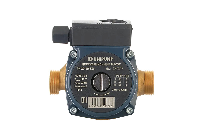Насос РН 20-60 130 циркуляционный ГВС/отопл. UNIPUMP