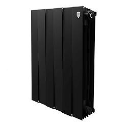 Радиатор биметаллический PIANOFORTE 500/6 секций черный ROYAL THERMO