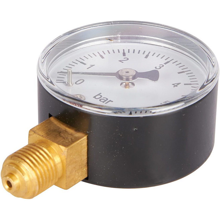 Манометр 1/4" 6 бар Ду 50 нижнее подключение ROMMER