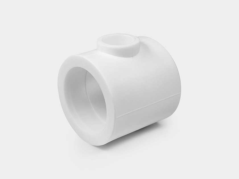 Тройник 110/50/110 ППР белый Контур