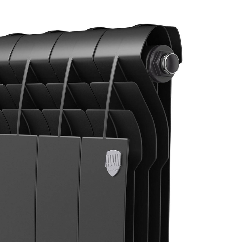 Радиатор биметаллический BiLiner 500/4 секции черный ROYAL THERMO