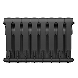 Радиатор биметаллический BiLiner 350/8 секций черный ROYAL THERMO