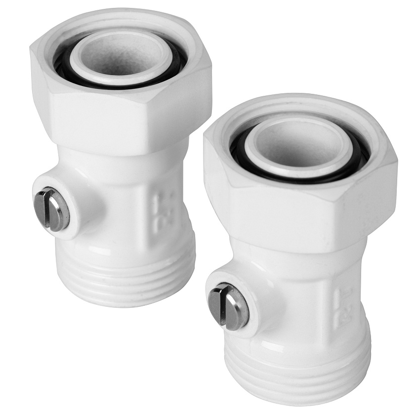 Гарнитура 3/4х3/4" прямая, раздельная EK белая Royal Thermo 