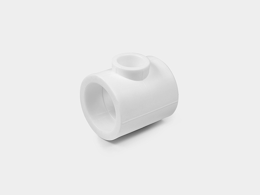 Тройник 75/50/75 ППР белый Контур