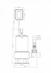 Насос фекальный 200/7 Н Джилекс 