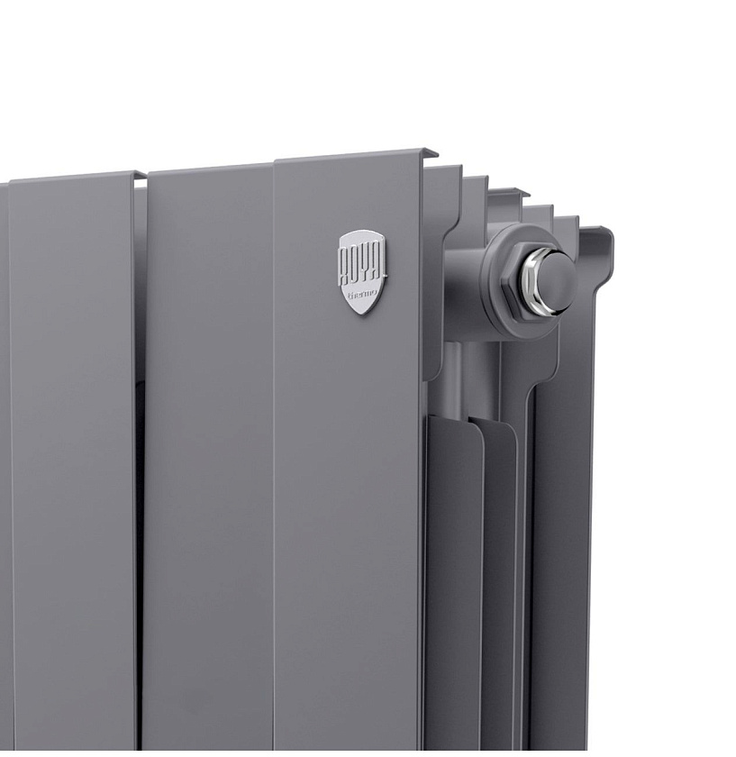 Радиатор биметаллический PIANOFORTE 300/8 секций серебро ROYAL THERMO