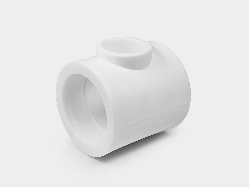 Тройник 110/63/110 ППР белый Контур