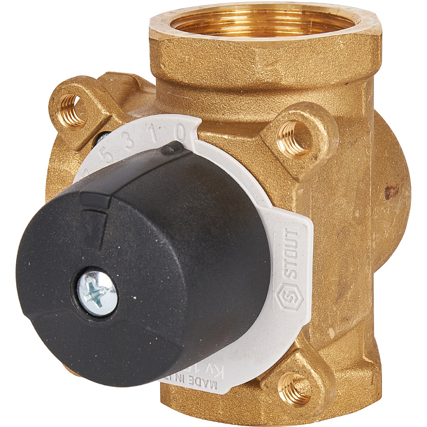 Вентиль 3-х ходовый 11/4" вн KVS 15 STOUT