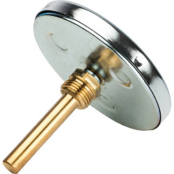 Термометр биметаллический 1/2" Ду100 120С с погружной гильзой 100мм STOUT