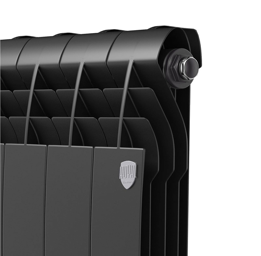 Радиатор биметаллический BiLiner 500/6 секций черный ROYAL THERMO